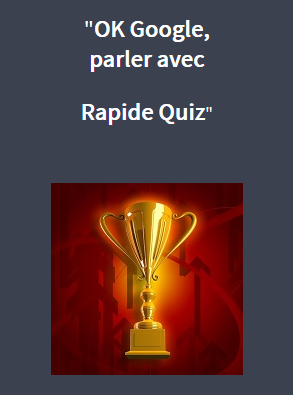 Rapide quiz card